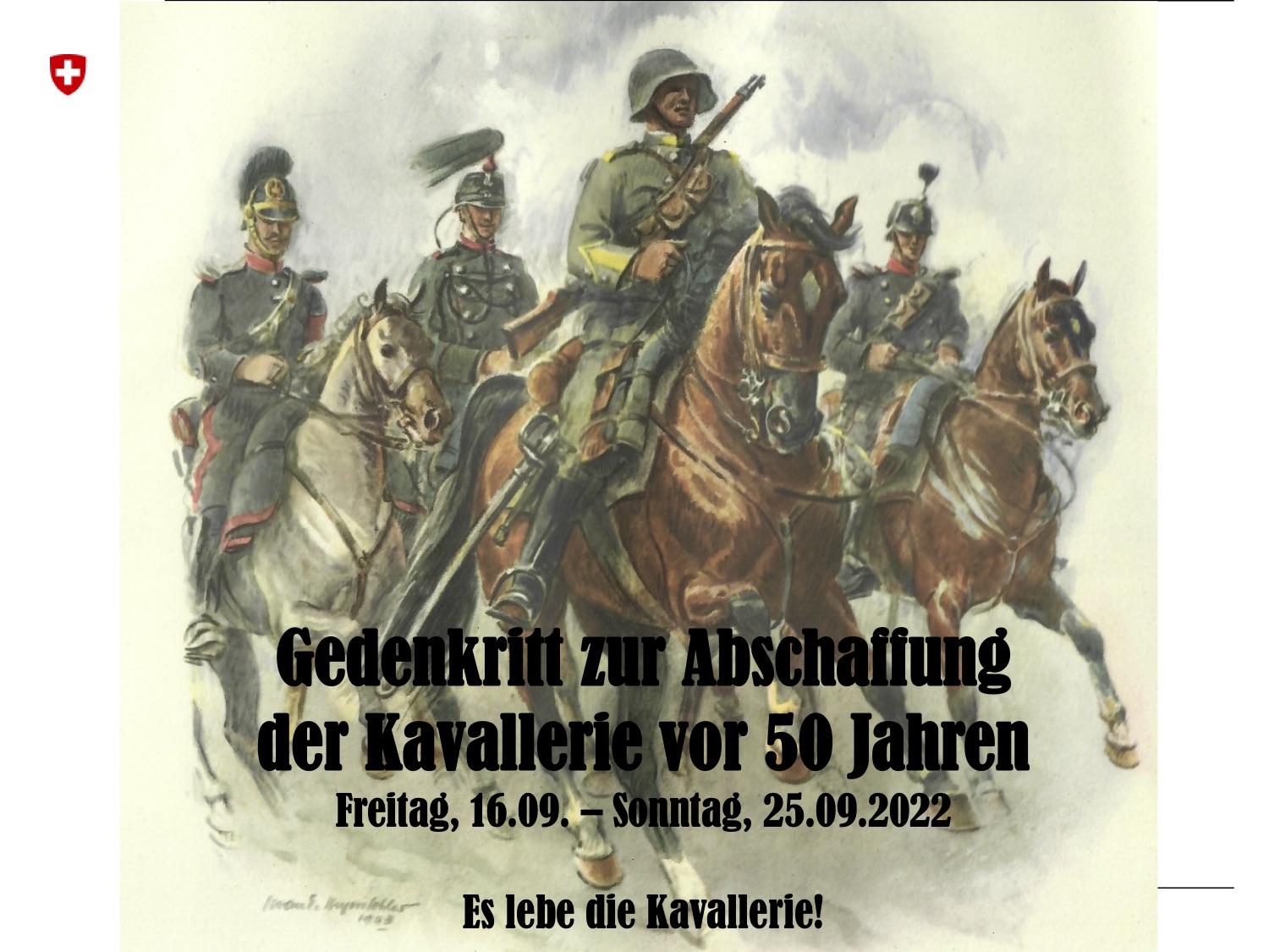 Gedenkritt Kavallerie ZKV Bild